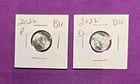 2026 P & D Emerging Liberty Dimes "BU"  In Coin Flips! **FREE SHIPPING**#wj539