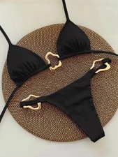 Bikini Set Micro Push Up Padded Adjustable Strap Two Piece Swimwear Women Beach