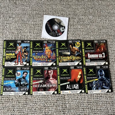 Official Xbox Magazine Demo Disc Lot of 9 Volumes 20 23 24 25 27 30 31 32 & 102