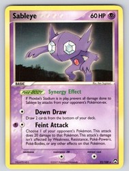 Sableye 22/108 Rare Power Keepers Pokémon Card