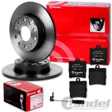 brembo BREMSSCHEIBEN +BEL&Auml;GE HINTEN f&uuml;r MERCEDES C-KLASSE W203 CLK W209 SLK R171