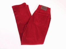 Ralph Lauren Vintage Red Cotton Corduroy Tapered Pants Women's 6