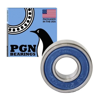 PGN 100 Pack R62RS Bearing  Lubricated Chrome Steel Sealed Ball Bearing  3/8''...