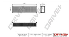 Dr!ve+ Luftfilter DP1110.10.0538 für DACIA RENAULT