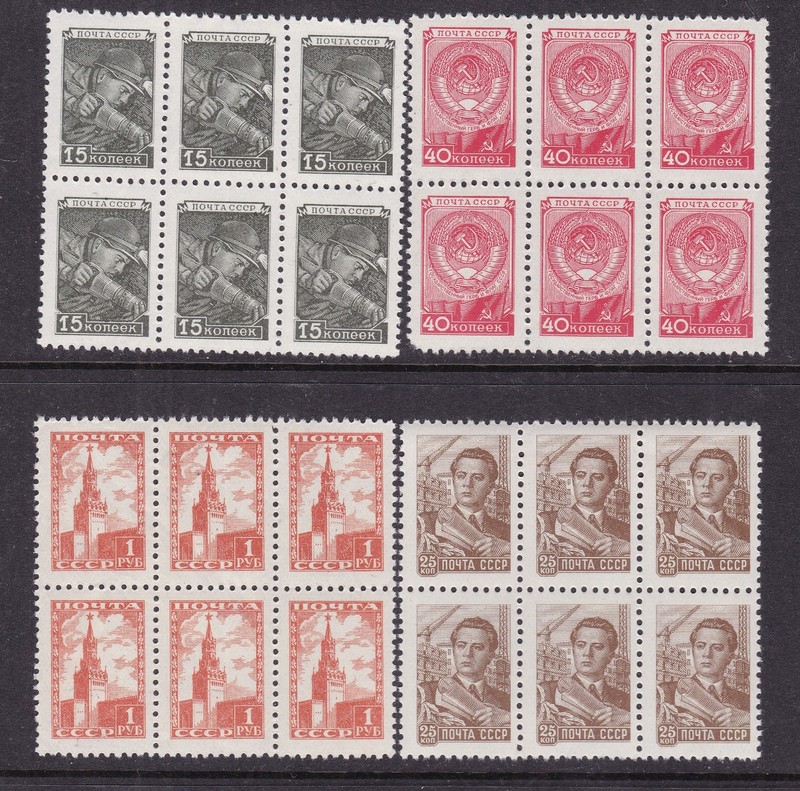 RUSSIA  ( CCCP)^^^^x4 older     MNH  BLOCKS  of  4   @   ga3710russ