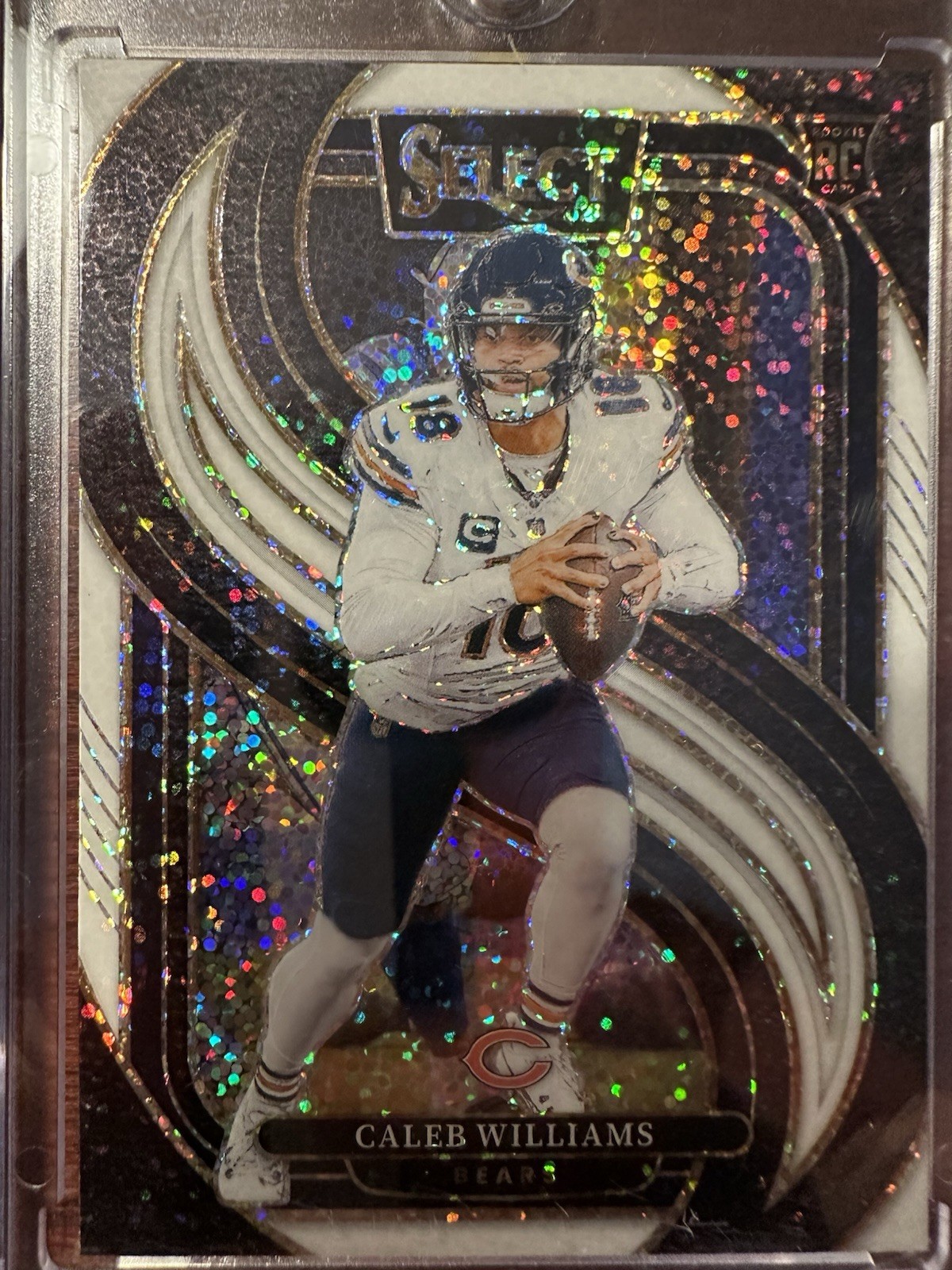 2024 Panini Select Caleb Williams Premier Level  SSP RC White Sparkle Prizm #114