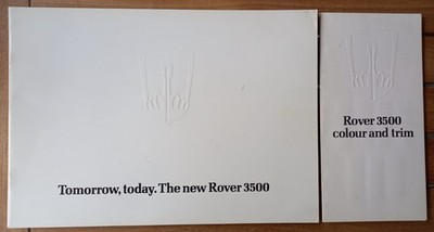 Rover SD1 3500 (3207) Plus Farbe & Verkleidung (3206) - 1976 - UK Verkaufsprospekte