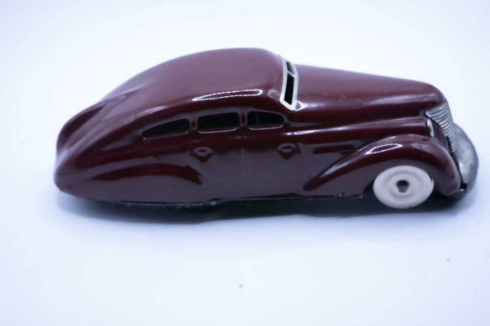 Schuco Patent Auto 1010 US Zone Wendeauto aus den 50ern - weinrot - original - Bild 4 von 4