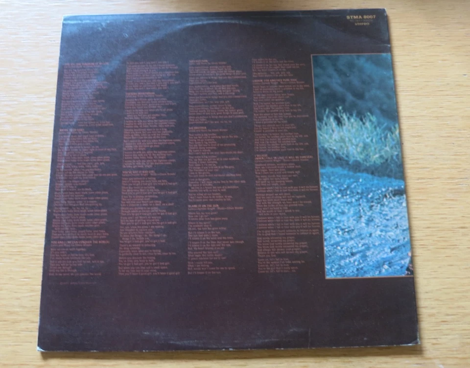 Stevie Wonder - Talking Book Vinyl LP NM, Tamla Motown , STMA 8007, UK 1. press - Bild 3 von 3
