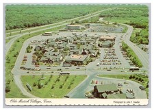 Olde Mistick Village Mystic Connecticut Aerial Roadside Attraction Postcard 6x4