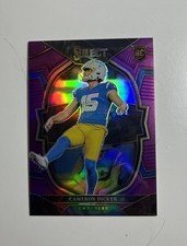 2022 Select Cameron Dicker RC Purple Prizm Concourse #/75 Chargers Rookie SP