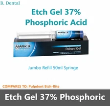 MARK3 Dental Etching Etchant Gel 37% Blue Jumbo 50 mL Refill