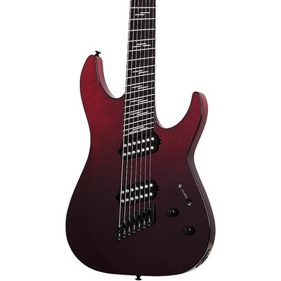 Schecter Guitar Research Reaper-7-String Elite Multiscale Guitar Blood Burst