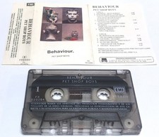 PET SHOP BOYS "Behaviour" 1990, MADE IN PERU SPANISH TITLES TAPE: VG / EX