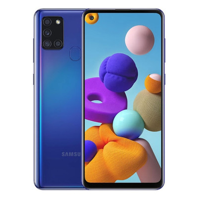 Samsung Galaxy A21s 32GB blau fairer Zustand entsperrt Android Smartphone