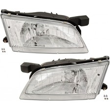 For 1998-1999 Nissan Altima Pair Headlights Driver And Passenger Side-bulb Incl