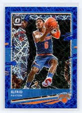 2020-21 Donruss Optic #105 Elfrid Payton Blue Velocity New York Knicks