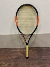 BURN 95 Tennisschläger, gebraucht, Hochleistungssaiten, Grip 3