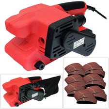 Electric Belt Sander 75x457mm + 20 Sanding Belts + Dust Bag Voche 730W