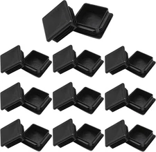 2" Square Tubing End Caps, Plastic Square Plugs 50 mm x 50 mm for Chair Glide...