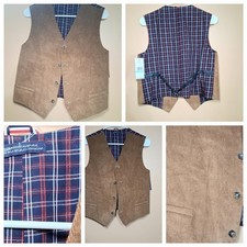 Tommy Hilfiger Tan and Blue Kids Vest
