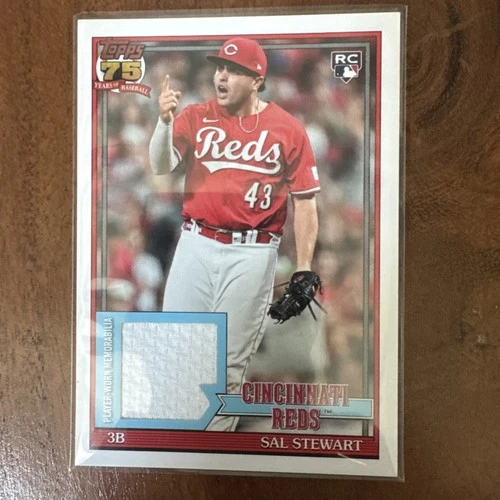 2026 Topps 35th Anniversary ‘91 Relic Sal Stewart #91R2-SST