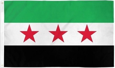 Syria Flag 3 Stars 3x5 ft Republic Revolution Protest Syrian Polyester Arab 100D