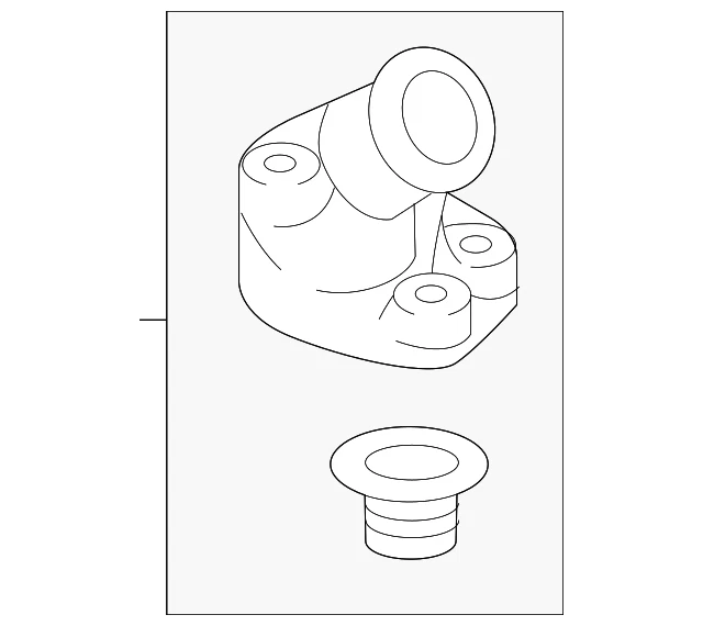 Termostato y carcasa diésel originales Nissan Titan 11061-EZ40A Foto 2 de 3