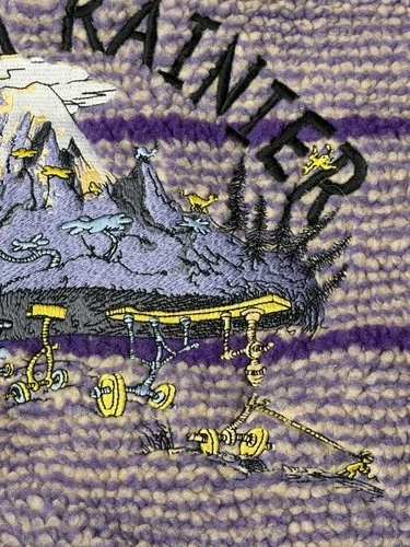 Dr. Seuss x Parks Project Adult 3XL Full Zip Purple Jacket Mountaineer Graphic image 18