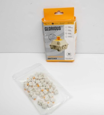 Glorious Lubed Mechanical Keyboard 3-pin Hot Swappable Switches (36x) - Tactile