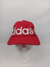 Adidas Hat Cap Trefoil Spellout Logo Adjustable Large Print One Size Fits Most