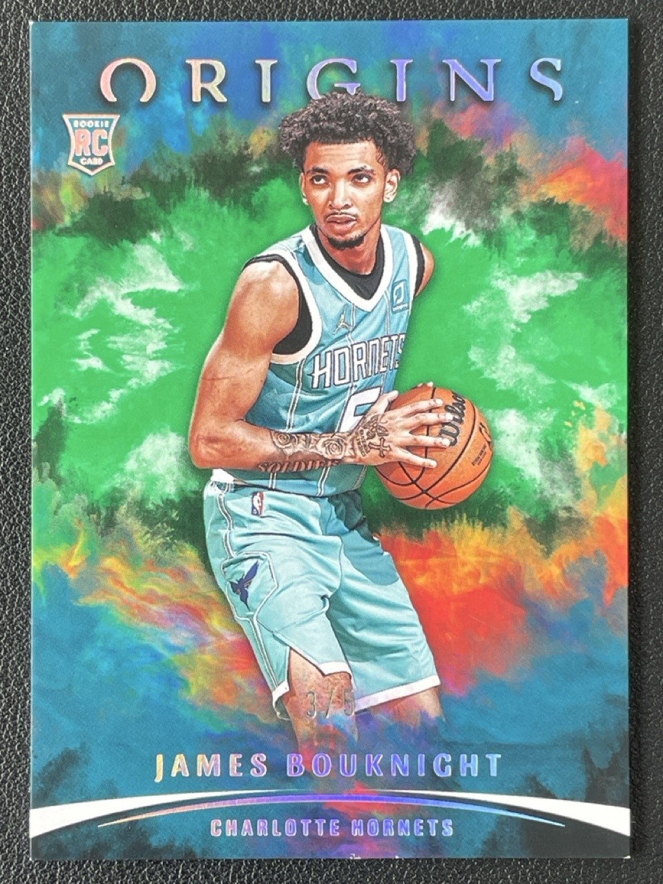 James Bouknight 2021-22 Panini Origins Basketball Green RC /5 #61