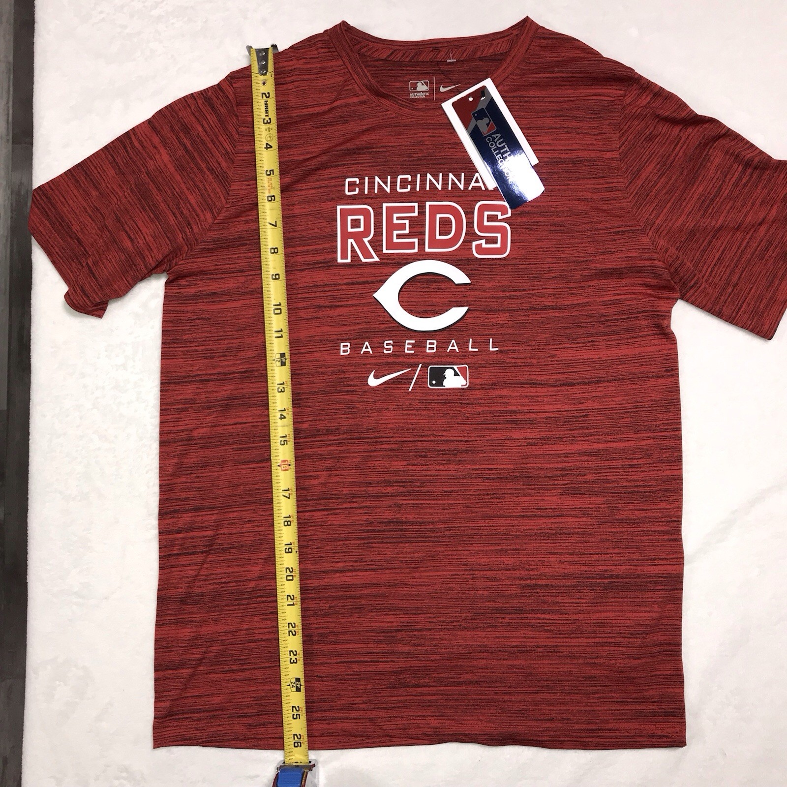 Men’s Cincinnati Reds Nike Red Authentic Collection Velocity Performance T-shirt thumbnail 3