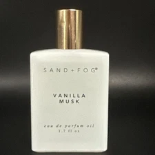VANILLA MUSK 1.7oz~Sand + Fog Eau de Parfum Oil 50ml Rollerball~ Sensual &Dreamy