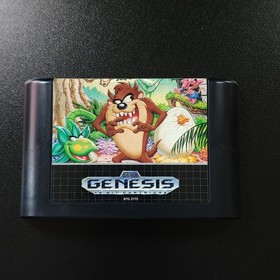 TAZ MANIA SEGA GENESIS (1992) VIDEO GAME COMPLETE W/ MANUAL - CIB Tested