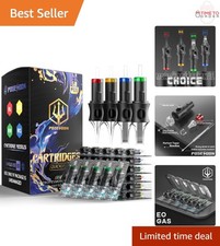 Tattoo Cartridge Needles Assorted Size 50pcs Professional Disposable Ink