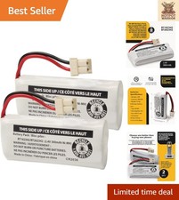 VTech 2-Pack Rechargeable 2.4V 300mAh Battery Packs for Cordless Phones