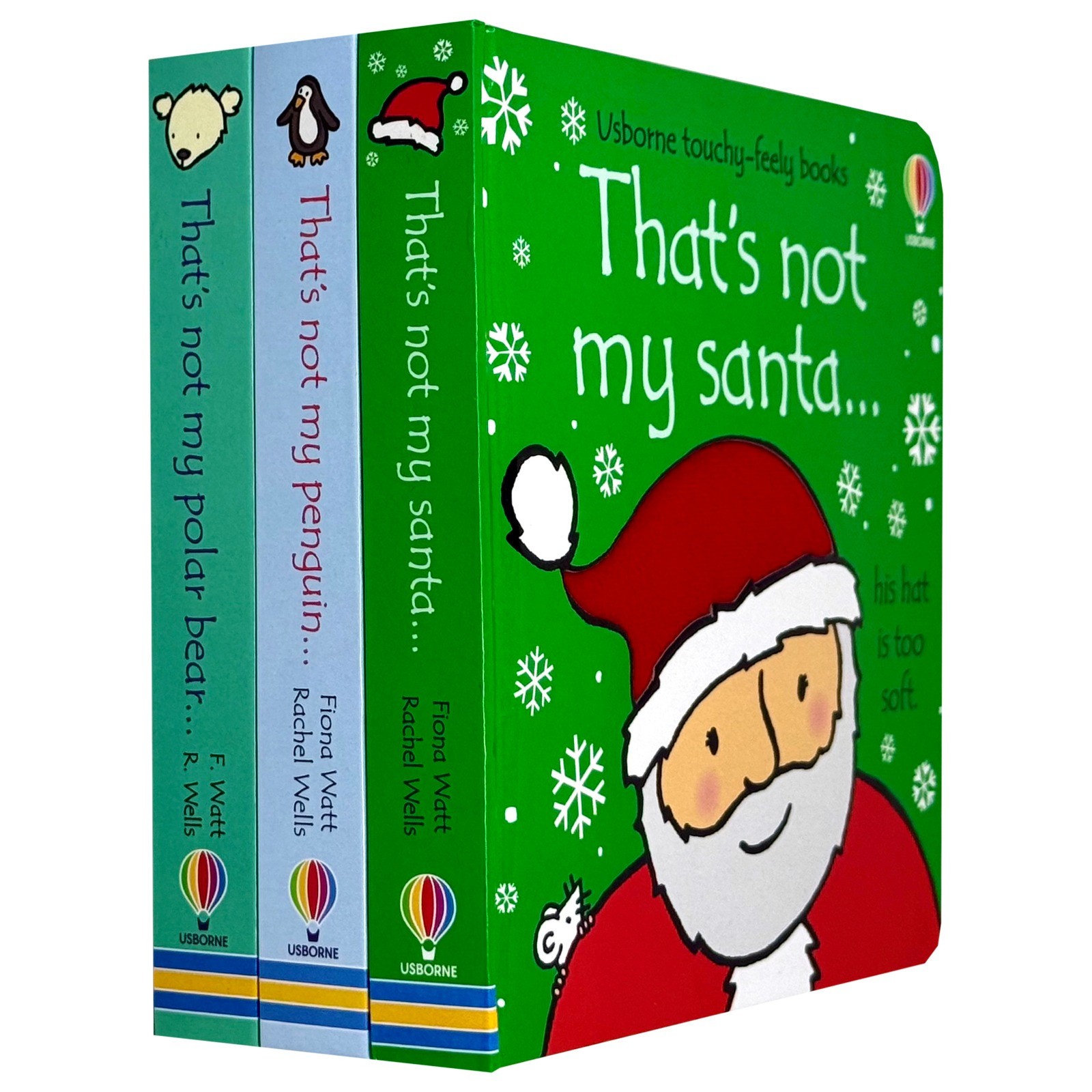 Usborne Thats Not My Christmas Collection 3 Books Set Penguin,Santa,polar bear