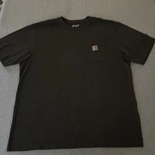 Carhartt K87 T-Shirt Men’s XL Gray Heather Loose Fit Pocket Workwear Tee