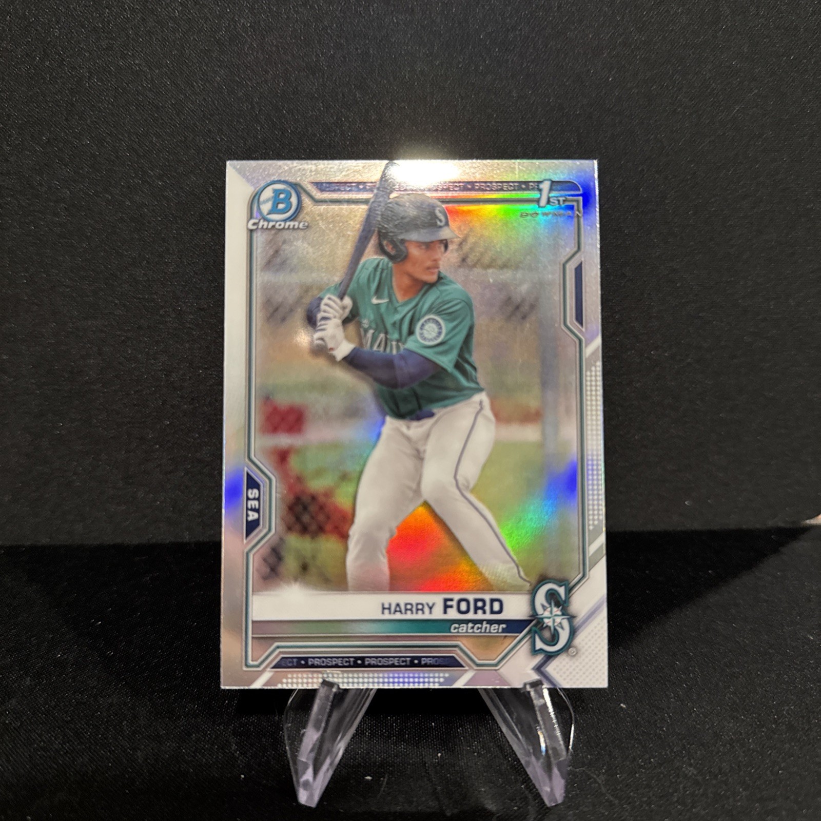 2021 Bowman Draft Chrome-Harry Ford #BDC-1-1st Bowman Refractor