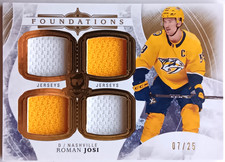 2017-18 UD The Cup Foundations Roman Josi /25 Nashville Predators