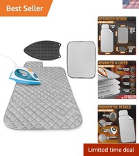 Portable Ironing Mat for Table Top - 39.8" X 18.3" Ironing Pad for Table with...