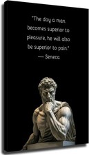 Seneca Stoicism Quote Philosophy Motivational Wall Art Poster