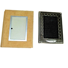 Suede Photo Album Holds 48 photos and Pewter Metal  Velvet Book 4 X 6 Holds 73