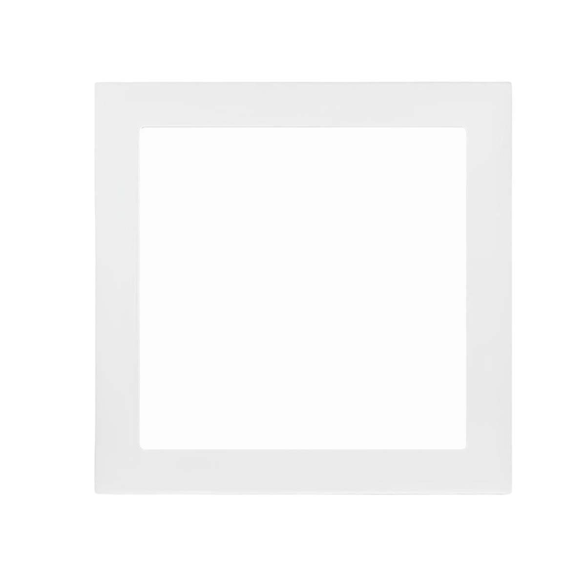 Panneau LED encastrable 25W carré 29x29 cm blanc chaud pour faux plafond