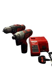 Milwaukee Drill & Impact Driver Set With Batteries And Charger