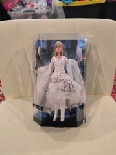 Barbie Fashion Doll Stevie Nicks Blonde Straight Hair Blue Eyes White Dress 12"