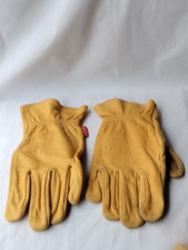 Vintage Wells Lamont Cowhides Leather Work Gloves Mens Size XL Reinforced Palm