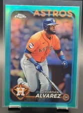 2024 Topps Chrome Yordan Alvarez #170 Aqua Refractor /199 HOUSTON ASTROS #AHOU