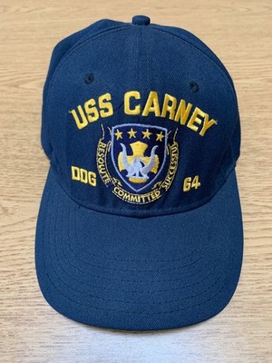 Vintage USS CARNEY DDG-64 Hat, US Navy Destroyer